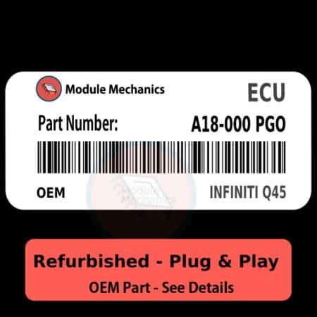 A18-000 PGO ECU - PLUG & PLAY |  Infiniti Q45 | ECM PCM BCM Engine Control Computer OEM