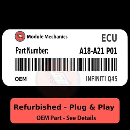 A18-A21 P01 ECU - PLUG & PLAY |  Infiniti Q45 | ECM PCM BCM Engine Control Computer OEM