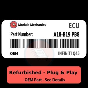A18-B19 PB8 ECU - PLUG & PLAY |  Infiniti Q45 | ECM PCM BCM Engine Control Computer OEM