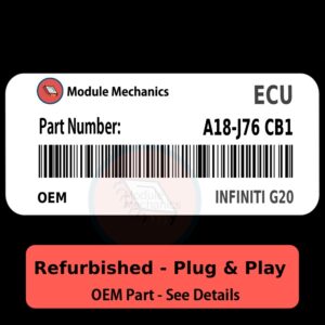 A18-J76 CB1 ECU - PLUG & PLAY |  Infiniti G20 | ECM PCM BCM Engine Control Computer OEM