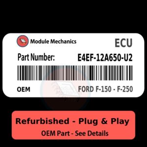 E4EF-12A650-U2 ECU - PLUG & PLAY | Ford F-150 - F-250 | ECM PCM BCM Engine Control Computer OEM