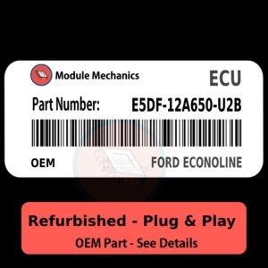 E5DF-12A650-U2B ECU - PLUG & PLAY | Ford Econoline | ECM PCM BCM Engine Control Computer OEM