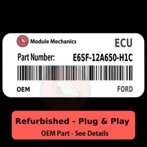 E6SF-12A650-H1C ECU - PLUG & PLAY | Ford | ECM PCM BCM Engine Control Computer OEM