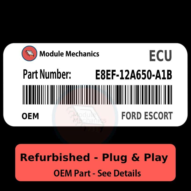 E8EF-12A650-A1B ECU - PLUG & PLAY | Ford Escort | ECM PCM BCM Engine Control Computer OEM E8EF-12A650-A1B ECU - PLUG & PLAY | Ford Escort | ECM PCM BCM Engine Control Computer OEM