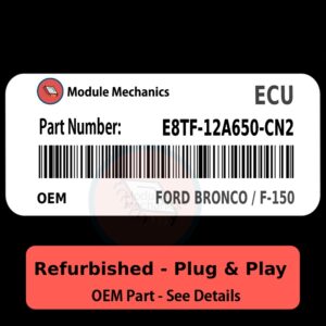 E8TF-12A650-CN2 ECU - PLUG & PLAY | Ford Bronco / F-150 | ECM PCM BCM Engine Control Computer OEM