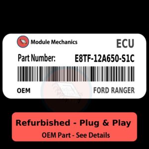 E8TF-12A650-S1C ECU - PLUG & PLAY | Ford Ranger | ECM PCM BCM Engine Control Computer OEM