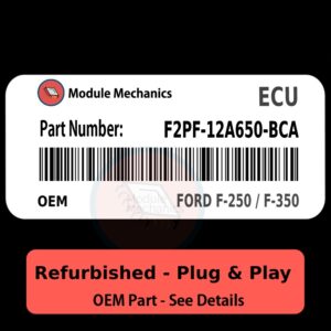 F2PF-12A650-BCA ECU - PLUG & PLAY |  Ford F-250 / F-350 | ECM PCM BCM Engine Control Computer OEM