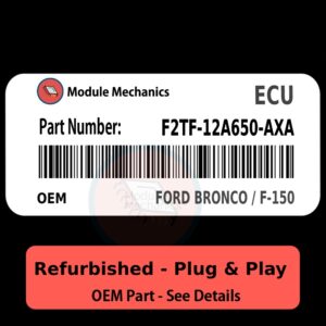 F2TF-12A650-AXA ECU - PLUG & PLAY |  Ford Bronco / F-150 | ECM PCM BCM Engine Control Computer OEM