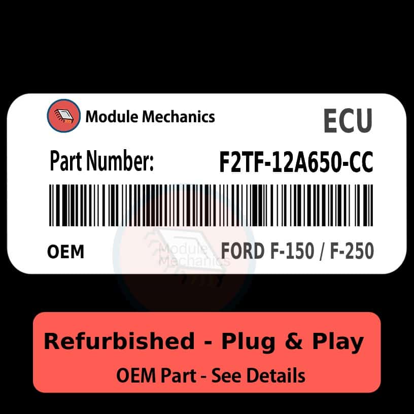 F2TF-12A650-CC ECU - PLUG & PLAY | Ford F-150 / F-250 | ECM PCM BCM Engine Control Computer OEM F2TF-12A650-CC ECU - PLUG & PLAY | Ford F-150 / F-250 | ECM PCM BCM Engine Control Computer OEM