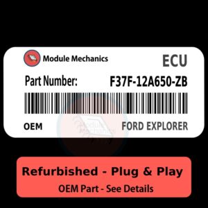 F37F-12A650-ZB ECU - PLUG & PLAY |  Ford Explorer | ECM PCM BCM Engine Control Computer OEM