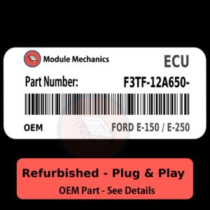 F3TF-12A650- ECU - PLUG & PLAY |  Ford E-150 / E-250 | ECM PCM BCM Engine Control Computer OEM
