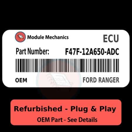 F47F-12A650-ADC ECU - PLUG & PLAY |  Ford Ranger | ECM PCM BCM Engine Control Computer OEM