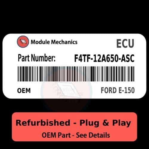 F4TF-12A650-ASC ECU - PLUG & PLAY |  Ford E-150 | ECM PCM BCM Engine Control Computer OEM