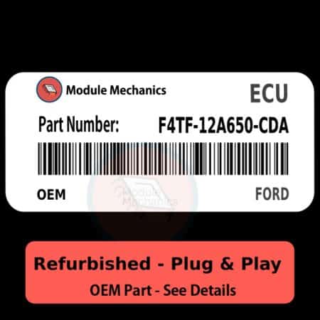 F4TF-12A650-CDA ECU - PLUG & PLAY |  Ford | ECM PCM BCM Engine Control Computer OEM