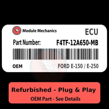 F4TF-12A650-MB ECU - PLUG & PLAY |  Ford E-150 / E-250 | ECM PCM BCM Engine Control Computer OEM