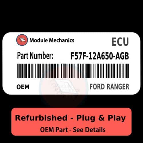 F57F-12A650-AGB ECU - PLUG & PLAY |  Ford Ranger | ECM PCM BCM Engine Control Computer OEM