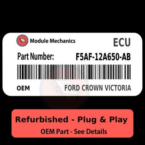 F5AF-12A650-AB ECU - PLUG & PLAY |  Ford Crown Victoria | ECM PCM BCM Engine Control Computer OEM