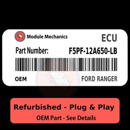 F5PF-12A650-LB ECU - PLUG & PLAY |  Ford Ranger | ECM PCM BCM Engine Control Computer OEM