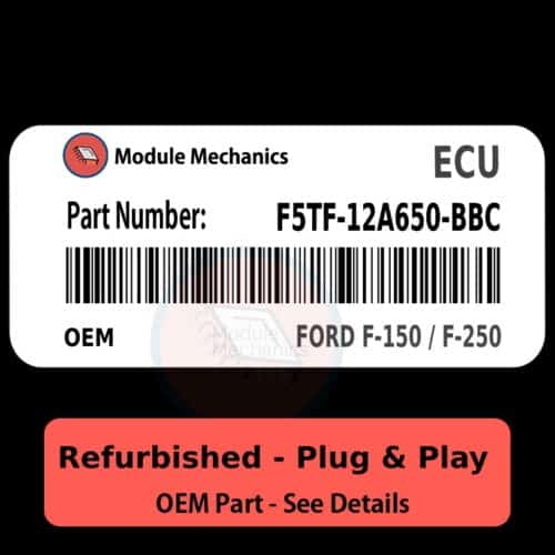 F5TF-12A650-BBC ECU - PLUG & PLAY |  Ford F-150 / F-250 | ECM PCM BCM Engine Control Computer OEM