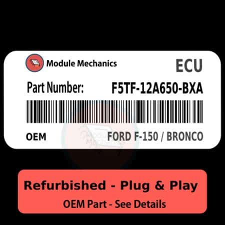 F5TF-12A650-BXA ECU - PLUG & PLAY |  Ford F-150 / Bronco | ECM PCM BCM Engine Control Computer OEM