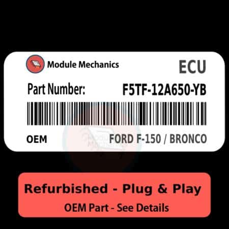 F5TF-12A650-YB ECU - PLUG & PLAY |  Ford F-150 / Bronco | ECM PCM BCM Engine Control Computer OEM