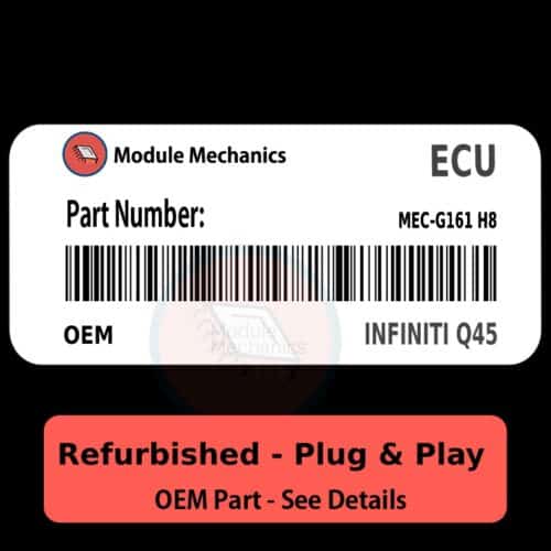 MEC-G161 H8 ECU - PLUG & PLAY |  Infiniti Q45 | ECM PCM BCM Engine Control Computer OEM