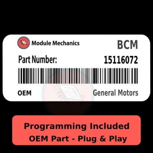 15116072 BCM - PLUG & PLAY |  Hummer H2 | BCU BCM Body Control Module OEM