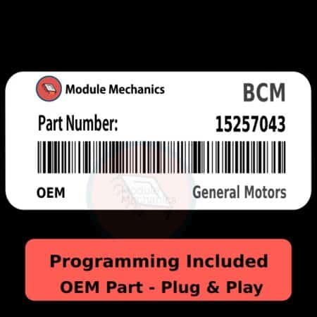 15257043 BCM - PLUG & PLAY |  Hummer H2 | BCU BCM Body Control Module OEM