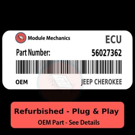 56027362 ECU - PLUG & PLAY |  Jeep Cherokee | ECM PCM BCM Engine Control Computer OEM