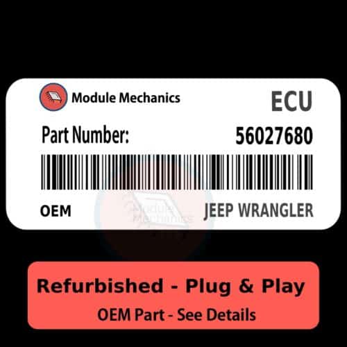 56027680 ECU - PLUG & PLAY |  Jeep Wrangler | ECM PCM BCM Engine Control Computer OEM