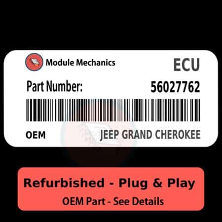 56027762 ECU - PLUG & PLAY |  Jeep Grand Cherokee | ECM PCM BCM Engine Control Computer OEM