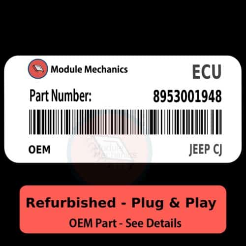 8953001948 ECU - PLUG & PLAY |  Jeep CJ | ECM PCM BCM Engine Control Computer OEM