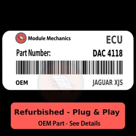 DAC 4118 ECU - PLUG & PLAY |  Jaguar XJS | ECM PCM BCM Engine Control Computer OEM
