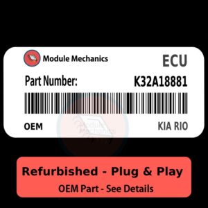 K32A18881 ECU - PLUG & PLAY |  Kia Rio | ECM PCM BCM Engine Control Computer OEM