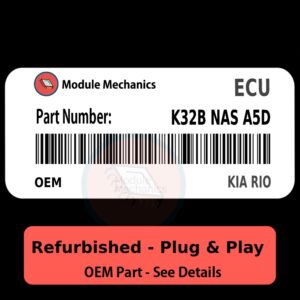 K32B NAS A5D ECU - PLUG & PLAY |  Kia Rio | ECM PCM BCM Engine Control Computer OEM