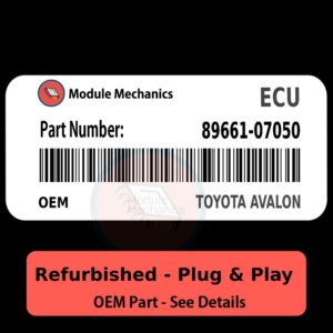89661-07050 ECU - PLUG & PLAY |  Toyota Avalon | ECM PCM BCM Engine Control Computer OEM