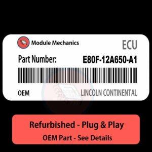 E80F-12A650-A1 ECU - PLUG & PLAY |  Lincoln Continental | ECM PCM BCM Engine Control Computer OEM