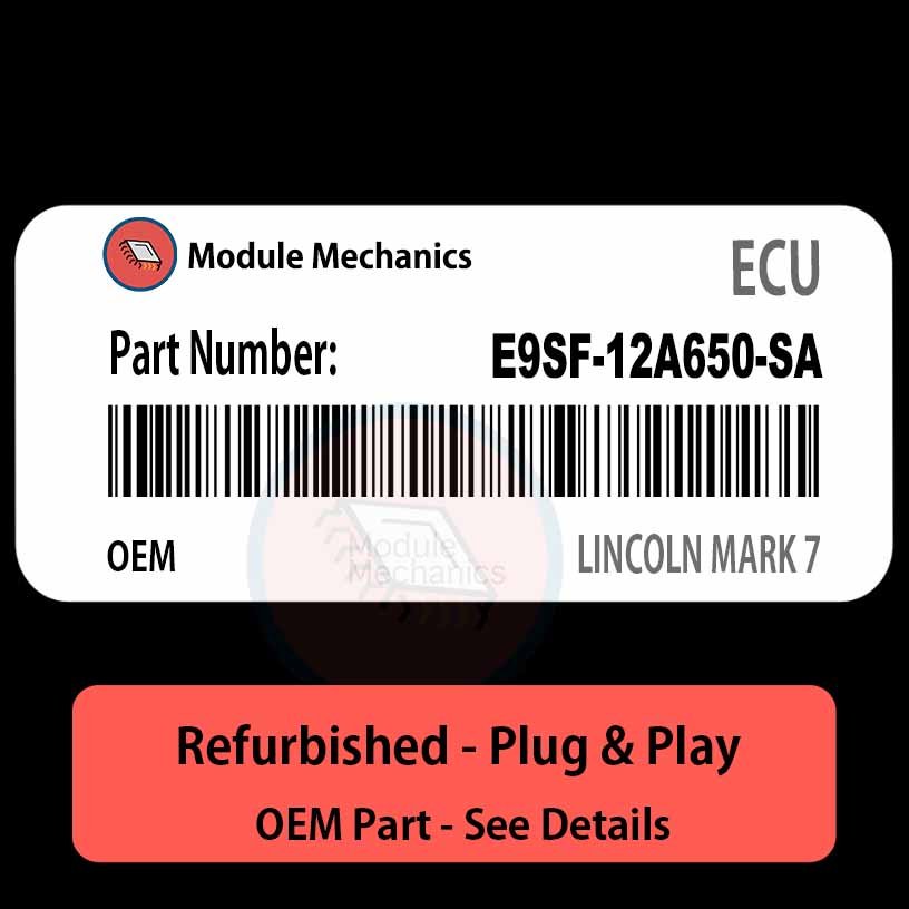 E9SF-12A650-SA ECU - PLUG & PLAY | Lincoln Mark 7 | ECM PCM BCM Engine Control Computer OEM E9SF-12A650-SA ECU - PLUG & PLAY | Lincoln Mark 7 | ECM PCM BCM Engine Control Computer OEM
