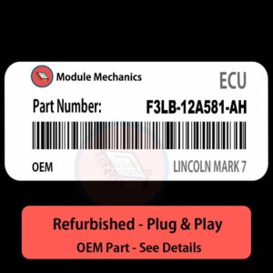 F3LB-12A581-AH ECU - PLUG & PLAY |  Lincoln Mark 7 | ECM PCM BCM Engine Control Computer OEM