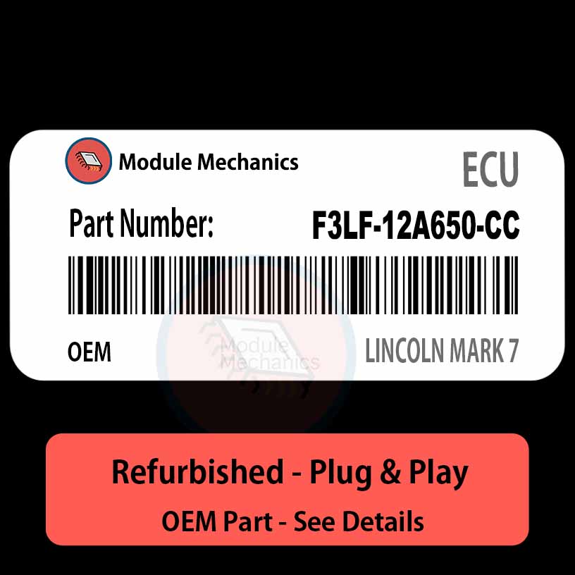 F3LF-12A650-CC ECU - PLUG & PLAY | Lincoln Mark 7 | ECM PCM BCM Engine Control Computer OEM F3LF-12A650-CC ECU - PLUG & PLAY | Lincoln Mark 7 | ECM PCM BCM Engine Control Computer OEM