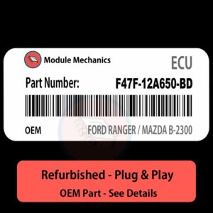 F47F-12A650-BD ECU - PLUG & PLAY |  Ford Ranger / Mazda B-2300 | ECM PCM BCM Engine Control Computer OEM