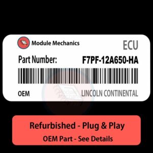F7PF-12A650-HA ECU - PLUG & PLAY |  Lincoln Continental | ECM PCM BCM Engine Control Computer OEM