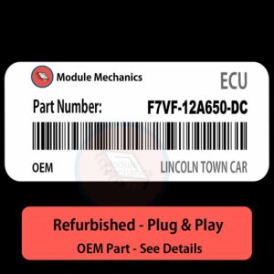 F7VF-12A650-DC ECU - PLUG & PLAY |  Lincoln Town Car | ECM PCM BCM Engine Control Computer OEM