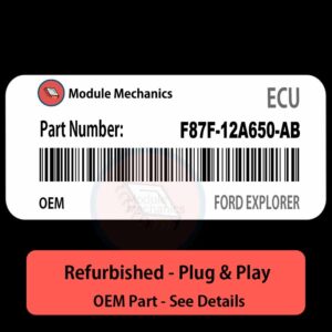 F87F-12A650-AB ECU - PLUG & PLAY |  Ford Explorer | ECM PCM BCM Engine Control Computer OEM