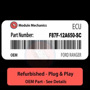 F87F-12A650-SC ECU - PLUG & PLAY |  Ford Ranger | ECM PCM BCM Engine Control Computer OEM