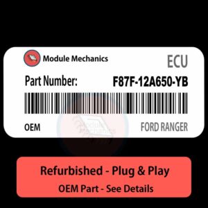 F87F-12A650-YB ECU - PLUG & PLAY |  Ford Ranger | ECM PCM BCM Engine Control Computer OEM