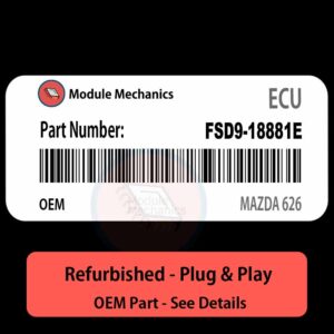 FSD9-18881E ECU - PLUG & PLAY |  Mazda 626 | ECM PCM BCM Engine Control Computer OEM