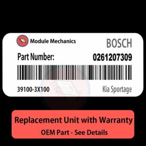 0261207309 391003X100 ECU - PLUG & PLAY |  Kia Sportage | ECM PCM BCM Engine Control Computer OEM
