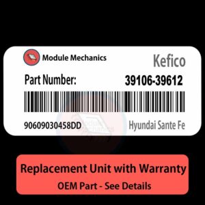 39106-39612  90609030458DD ECU - PLUG & PLAY |  Hyundai Sante Fe | ECM PCM BCM Engine Control Computer OEM