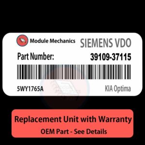 39109-37115 5WY1765A ECU - PLUG & PLAY |  KIA Optima | ECM PCM BCM Engine Control Computer OEM